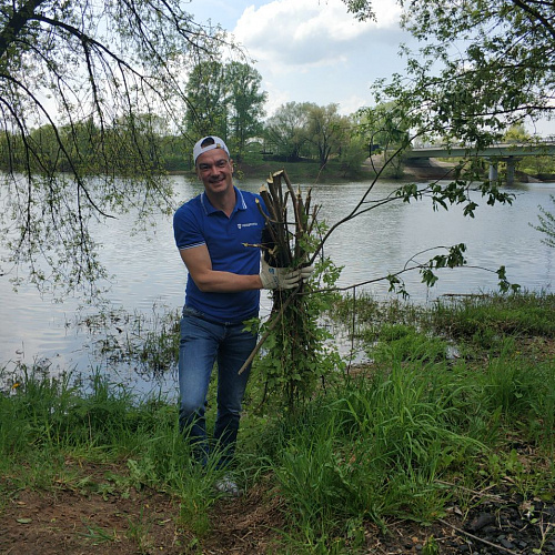 Акция "Вода России" в селе Ильинском Московской области (городской округ Красногорск), 15 мая 2021 года